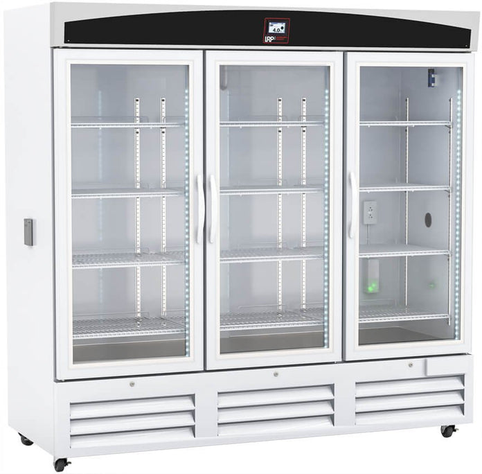 Lab Research Products (LRP) - LRP-HC-CP-72-TS - 72 Cu. Ft. TempLog Plus Series Glass Door Chromatography Refrigerator