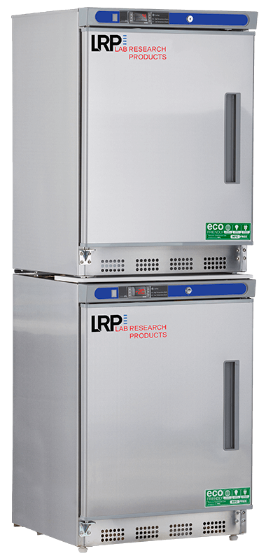 Lab Research Products - LRP-HC-RFC9SS-LH - 9 Cu. Ft. Plus Series Refrigerator & Freezer Combination Stainless Steel Refrigerator, Left Hinged