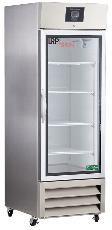 Lab Research Products - LRP-HC-SSP-23G - 23 Cu. Ft. Plus Series Glass Door Stainless Steel Laboratory Refrigerator