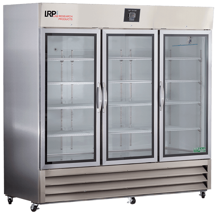 Lab Research Products (LRP) - LRP-HC-SSP-72G - 72 Cu. Ft. Plus Series Glass Door Stainless Steel Laboratory Refrigerator