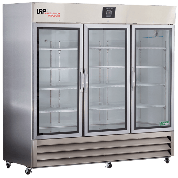 Lab Research Products - LRP-HC-SSP-72G - 72 Cu. Ft. Plus Series Glass Door Stainless Steel Laboratory Refrigerator