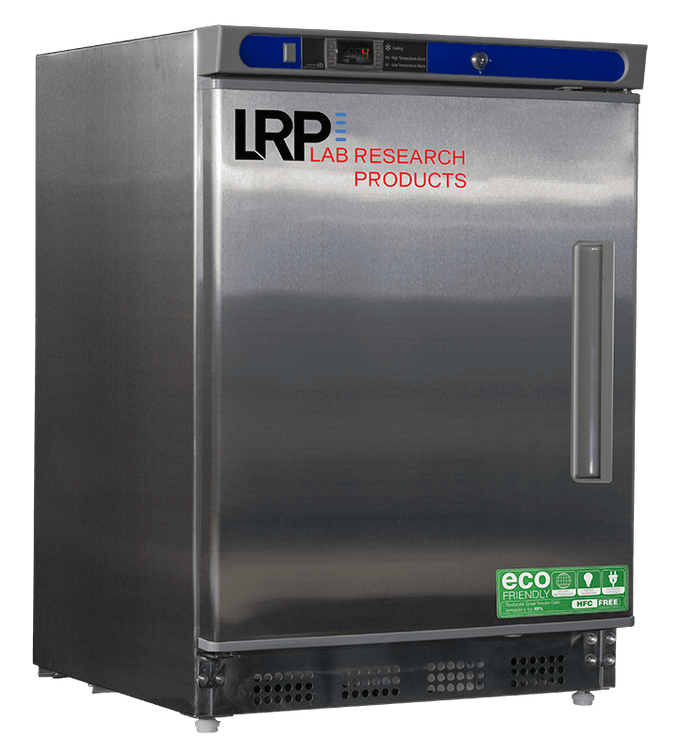 Lab Research Products - LRP-HC-UCBI-0404SS-LH - 4.5 Cu. Ft. Plus Series Undercounter Refrigerator, Built-In, Left Hinged