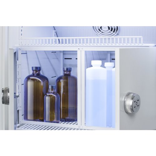 Accucold - ARS15MLLOCKER - 15 Cu. Ft. Upright Laboratory Refrigerator with Interior Lockers