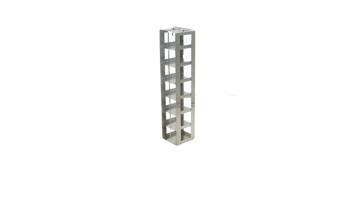 MCF-7-2 - Vertical Rack for Mini 2" Boxes, Holds 7 Boxes