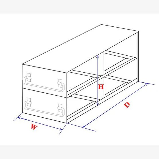 UFD-06 - Rack with Drawer for 4ml, 4.5ml, 6ml, 7ml Tubes