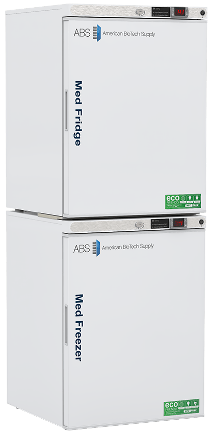 American Biotech Supply - PH-ABT-HC-RFC1020 - 10 Cu. Ft. Pharmacy Refrigerator and Freezer Combination