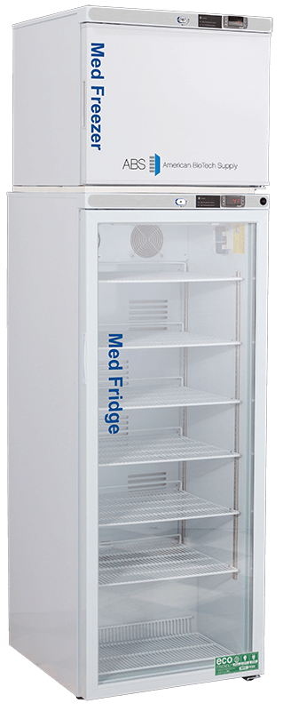 American Biotech Supply - PH-ABT-HC-RFC12G - 12 Cu. Ft. Pharmacy Refrigerator and Freezer Combination with Glass Door