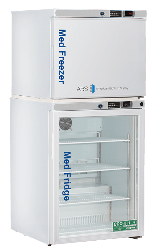American Biotech Supply - PH-ABT-HC-RFC7A - 7 Cu. Ft. Pharmacy Refrigerator and Auto Defrost Freezer Combination