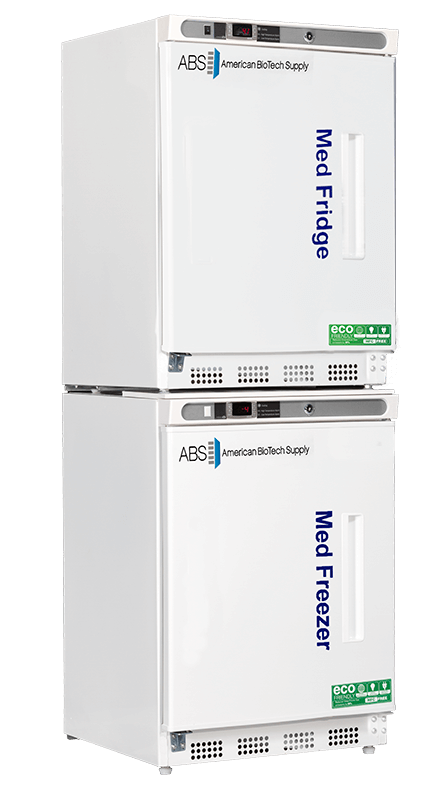 American Biotech Supply - PH-ABT-HC-RFC9-LH - 9 Cu. Ft. Pharmacy Refrigerator and Freezer Combination, Left Hinged