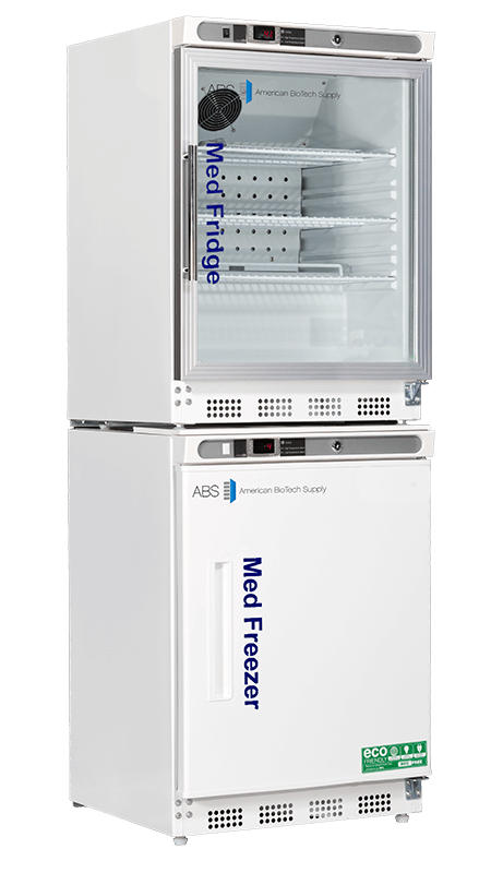 American Biotech Supply - PH-ABT-HC-RFC9G - 9 Cu. Ft. Pharmacy Refrigerator and Freezer Combination with Glass Door