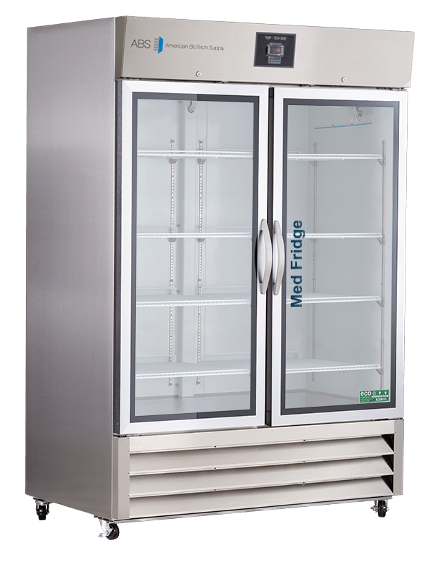 American Biotech Supply - PH-ABT-HC-SSP-49G - 49 Cu. Ft. Glass Door Stainless Steel Pharmacy Refrigerator