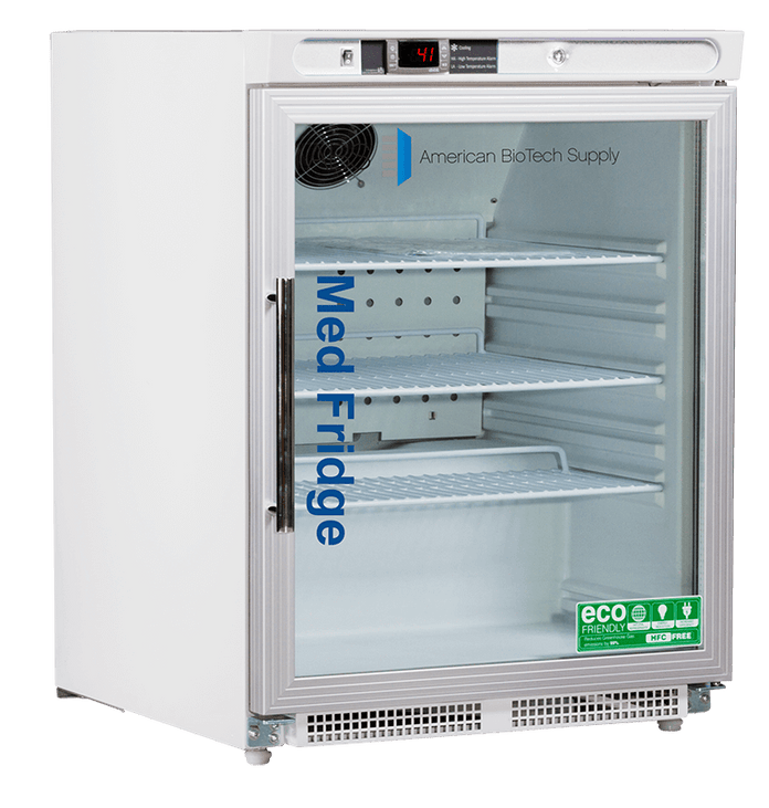 American Biotech Supply - PH-ABT-HC-UCBI-0404G-ADA - 4.6 Cu. Ft. Pharmacy Undercounter Built-In Refrigerator, ADA
