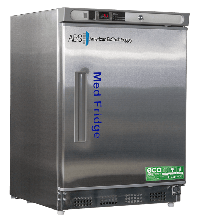 American Biotech Supply - PH-ABT-HC-UCBI-0404SS - 4.5 Cu. Ft. Pharmacy Undercounter Built-In Refrigerator