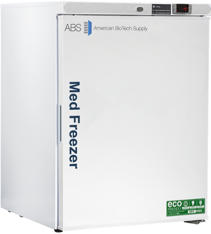 American Biotech Supply - PH-ABT-HC-UCFS-0520 - 4 Cu. Ft. Premier Pharmacy/Vaccine Undercounter Freestanding Freezer (-20°C)