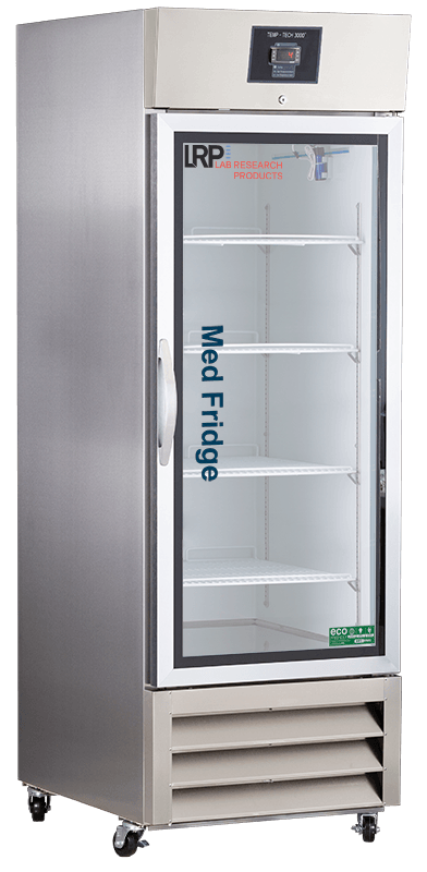 Lab Research Products (LRP) - PH-LRP-HC-SSP-23G - 23 Cu. Ft. Plus Series Glass Door Stainless Steel Pharmacy Refrigerator