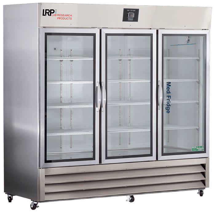 Lab Research Products - PH-LRP-HC-SSP-72G - 72 Cu. Ft. Plus Series Glass Door Stainless Steel Pharmacy Refrigerator