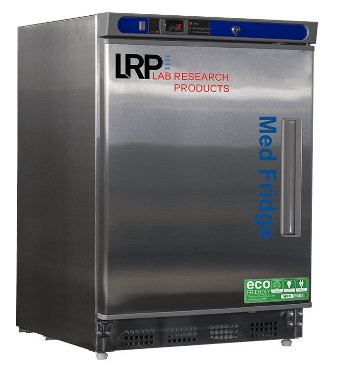 Lab Research Products (LRP) - PH-LRP-HC-UCBI-0404SS-LH - 4.5 Cu. Ft. Plus Series Pharmacy/Vaccine Undercounter Refrigerator, Built-In, Left Hinged