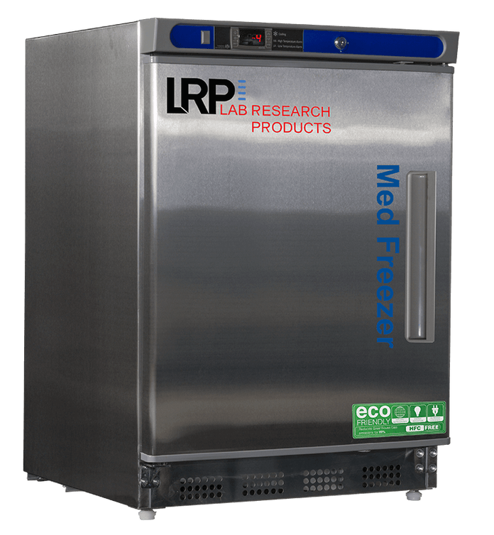Lab Research Products (LRP) - PH-LRP-HC-UCBI-0420SS-LH - 4.2 Cu. Ft. Plus Series Pharmacy/Vaccine Undercounter Stainless Steel Freezer, Built-In, Left Hinged