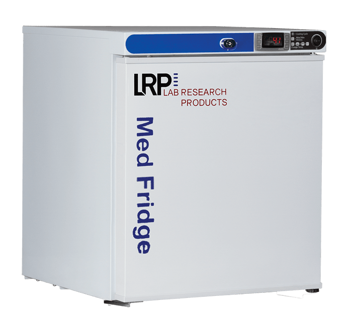 Lab Research Products (LRP) - PH-LRP-HC-UCFS-0104-LH - 1 Cu. Ft. Plus Series Pharmacy/Vaccine Countertop Refrigerator Freestanding, Left Hinged