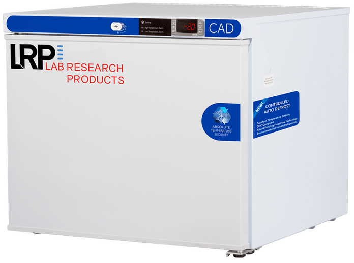 Lab Research Products (LRP) - PH-LRP-HC-UCFS-0120A-CAD - 1 Cu. Ft. Pharmacy Countertop Controlled Auto Defrost Freezer Freestanding
