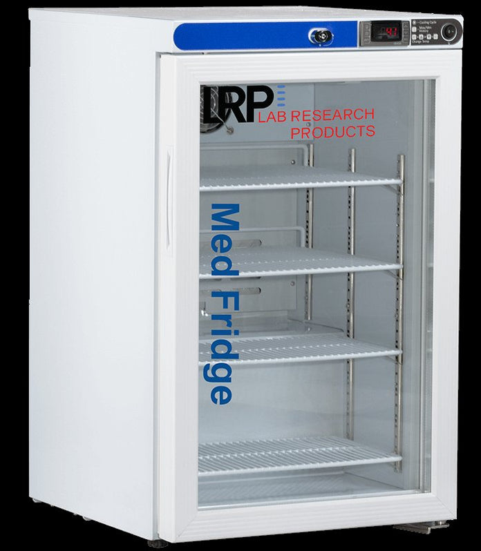 Lab Research Products - PH-LRP-HC-UCFS-0204G - 2.5 Cu. Ft. Plus Series Pharmacy/Vaccine Undercounter Glass Door Refrigerator Freestanding
