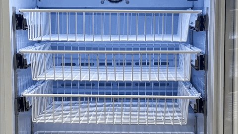 Lab Research Products (LRP) - LRP-SLD BSKT-Full-0504 - Full Size Sliding Wire Basket for 5 Cu. Ft. Models