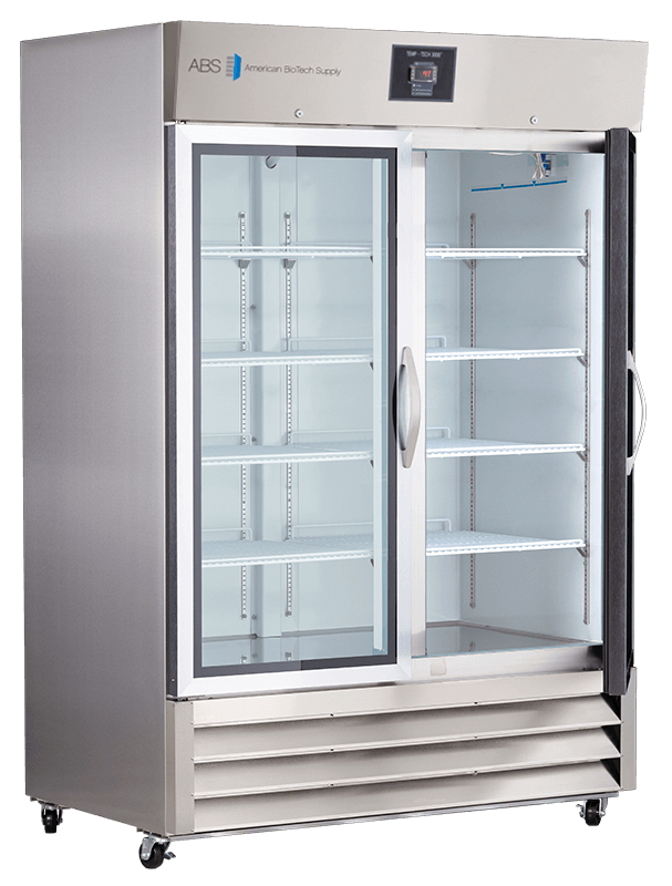 American Biotech Supply - PH-ABT-HC-SSP-49G - 49 Cu. Ft. Glass Door Stainless Steel Pharmacy Refrigerator