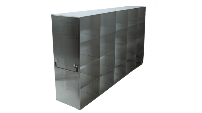 UF-54-L375 - Upright Freezer Rack for Large 3.75" Boxes, 5x4 Configuration