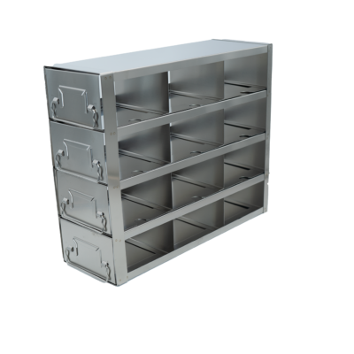 Crystal Industries - UFD-343 - Upright Freezer Drawer Rack for 3" Boxes, 3x4 Configuration