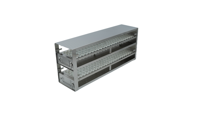 Crystal Industries - UFD-06 - Upright Freezer Rack with Drawer for 4ml, 4.5ml, 6ml, 7ml Tubes