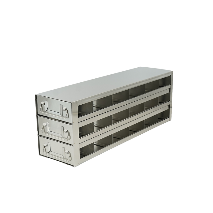 UFDH50-63 - Drawer Rack for 50-Cell Hinged Top Plastic Boxes, 6x3 Configuration