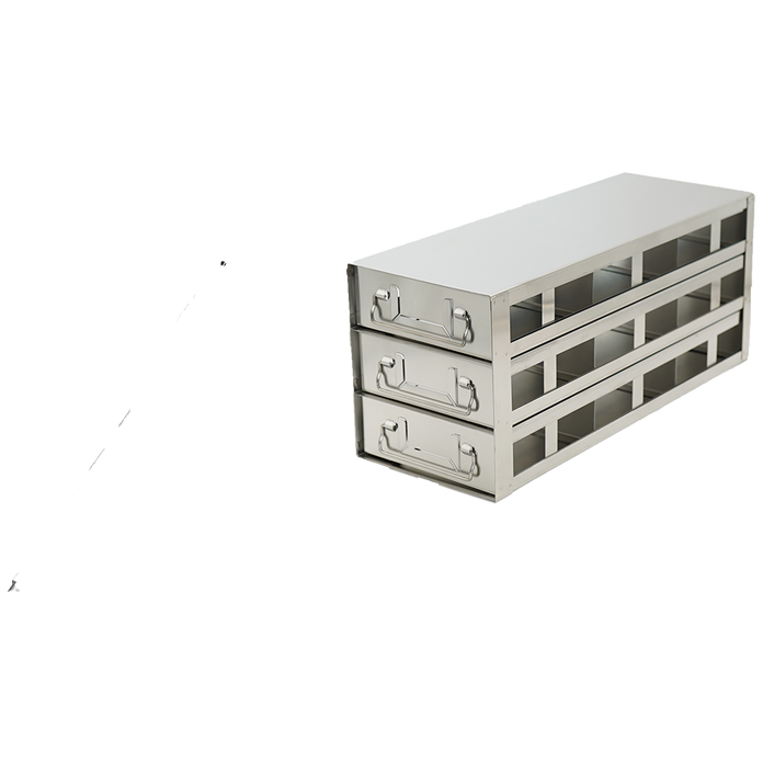 Crystal Industries - UFDHT-33 - Upright Freezer Drawer Rack for 100-Cell Hinged Plastic Boxes, 3x3 Configuration