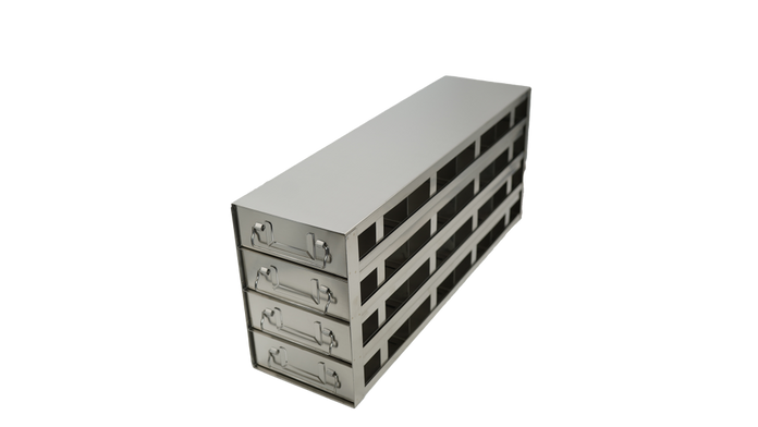 UFDHT-44 - Drawer Rack for 100-Cell Hinged Plastic Boxes, 4x4 Configuration