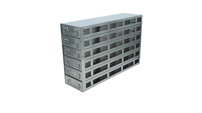 Crystal Industries - UFDHT - Upright Freezer Drawer Rack for 100-Cell Hinged Plastic Boxes
