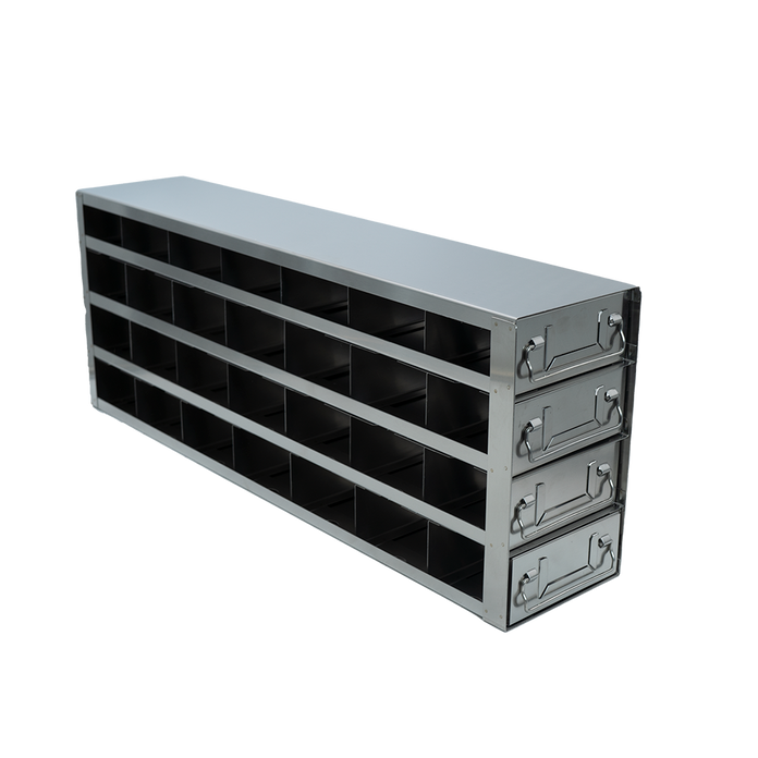 Crystal Industries - UFDMP-74 - Upright Freezer Drawer Rack for Microtiter Plates, 7x4 Configuration