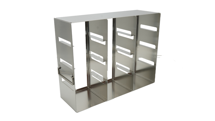 Crystal Industries - UFE-343 - Upright Freezer Eco Rack for 3" Boxes, 3x4 Configuration