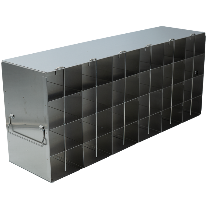 Crystal Industries - UFH50 - Upright Freezer Rack for 50-Cell Hinged Top Plastic Boxes