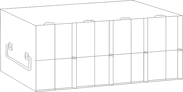 UFMP-419L - Rack for 96/384-Well Microtiter Plates, 116 Plates with Lids, 136 Plates without Lids