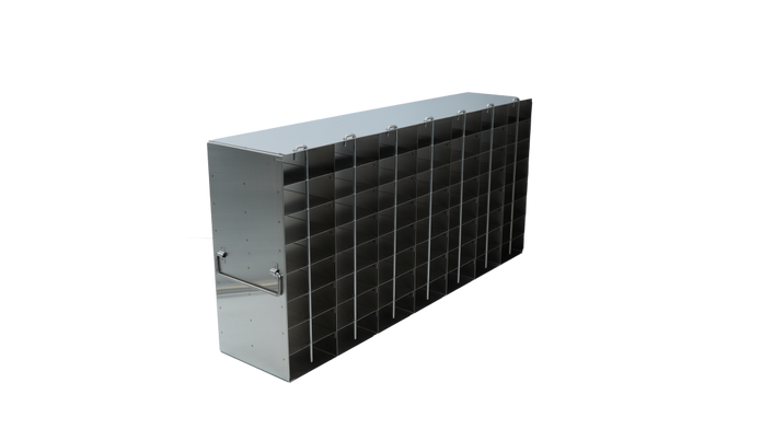 Crystal Industries - UFPCR-78L - Upright Freezer Rack for 0.2ml Tube 96-Well PCR Boxes, 7x8 Configuration