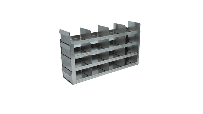 UFS-443 - Sliding Tray Rack for 3" Boxes, 4x4 Configuration