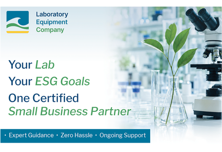 Your Lab, Your ESG Goals, One Certified Small Business Partner