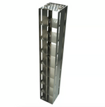 Vertical Freezer Racks for Storage of Blood Bag Canisters
