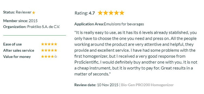 PRO Scientific - 01-012 - PRO Hand-Held Homogenizer