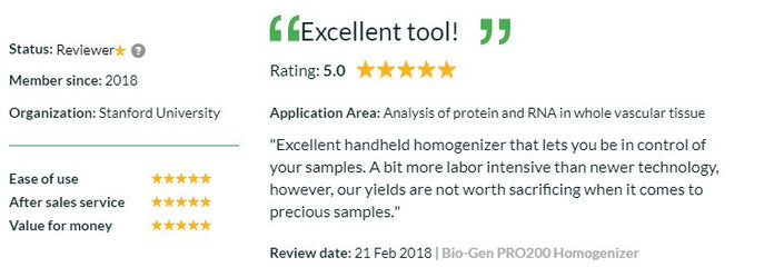PRO Scientific - 01-01200 - Bio-Gen PRO200 Hand-Held Homogenizer, 0.03ml-500ml Volume