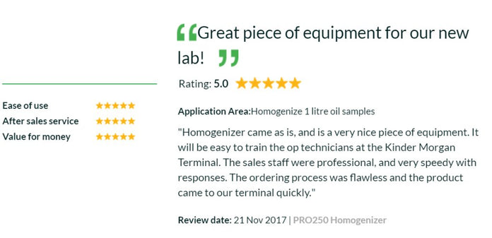 PRO Scientific - 01-01250 - PRO250 Hand-Held Homogenizer, 0.03ml-5L Volume