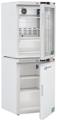 American Biotech Supply - ABT-HC-RFC1020G - 10 Cu. Ft. Refrigerator and Freezer (-20°C Operation) Combination with Glass Door Refrigerator