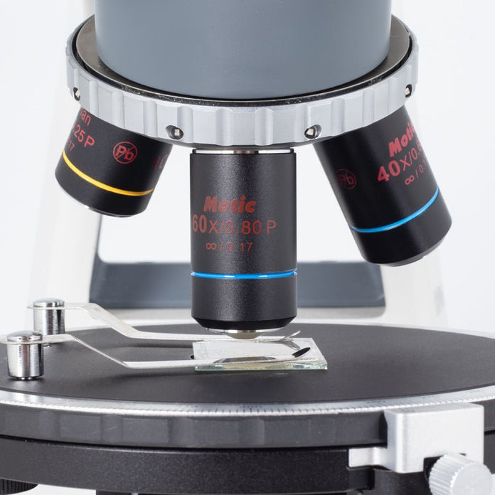 Motic Instruments - 1100100402412 - BA310Pol Trinocular Upright Polarization Microscopes, Epi Illuminator