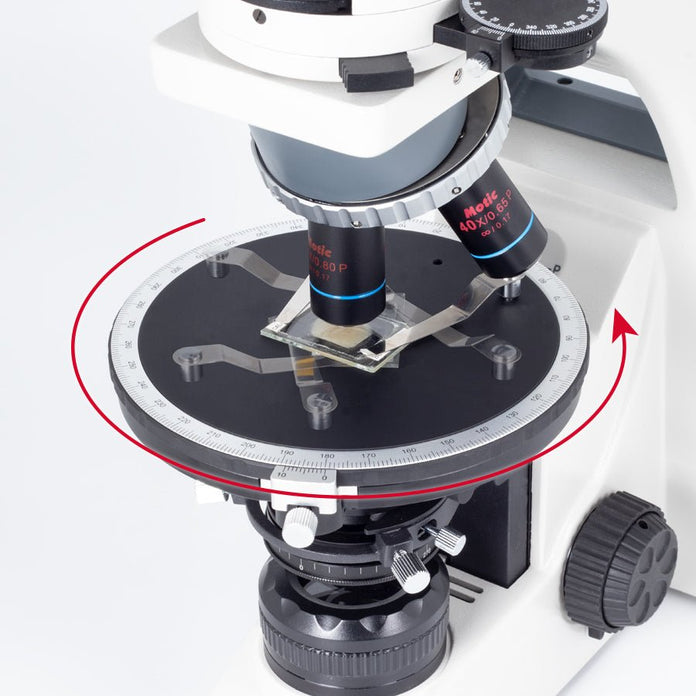 Motic Instruments - 1100100402251 - BA310Pol Trinocular Upright Polarization Microscopes, Light Split