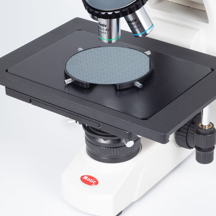 Motic Instruments - 1100100402544 - BA310Met-T Trinocular Upright Industrial Microscopes (Stroke 3"x 2" Stage) (Erect Image)