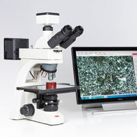 Motic Instruments - 1100100402544 - BA310Met-T Trinocular Upright Industrial Microscopes (Stroke 3"x 2" Stage) (Erect Image)